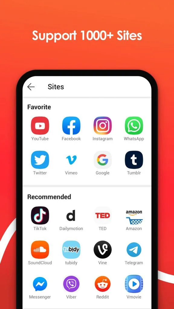 VidMate audio and video download interface showing MP3, MP4, and 4K quality options